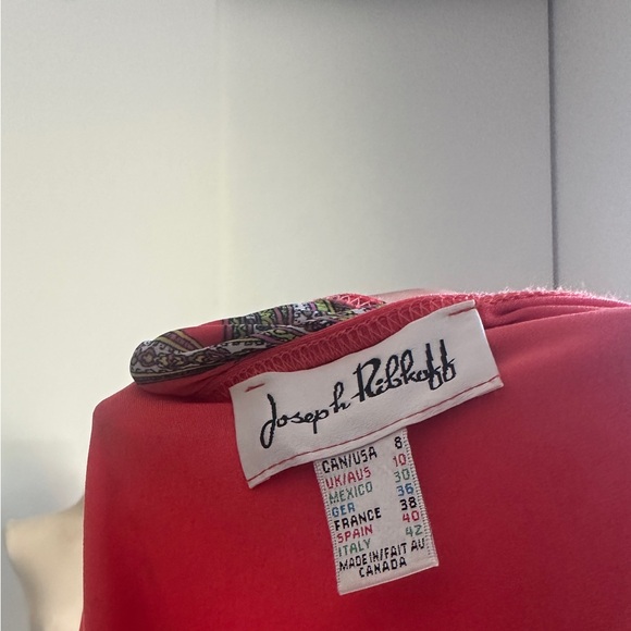 Joseph Ribkoff Red Paisley Blouse - Picture 3 of 3